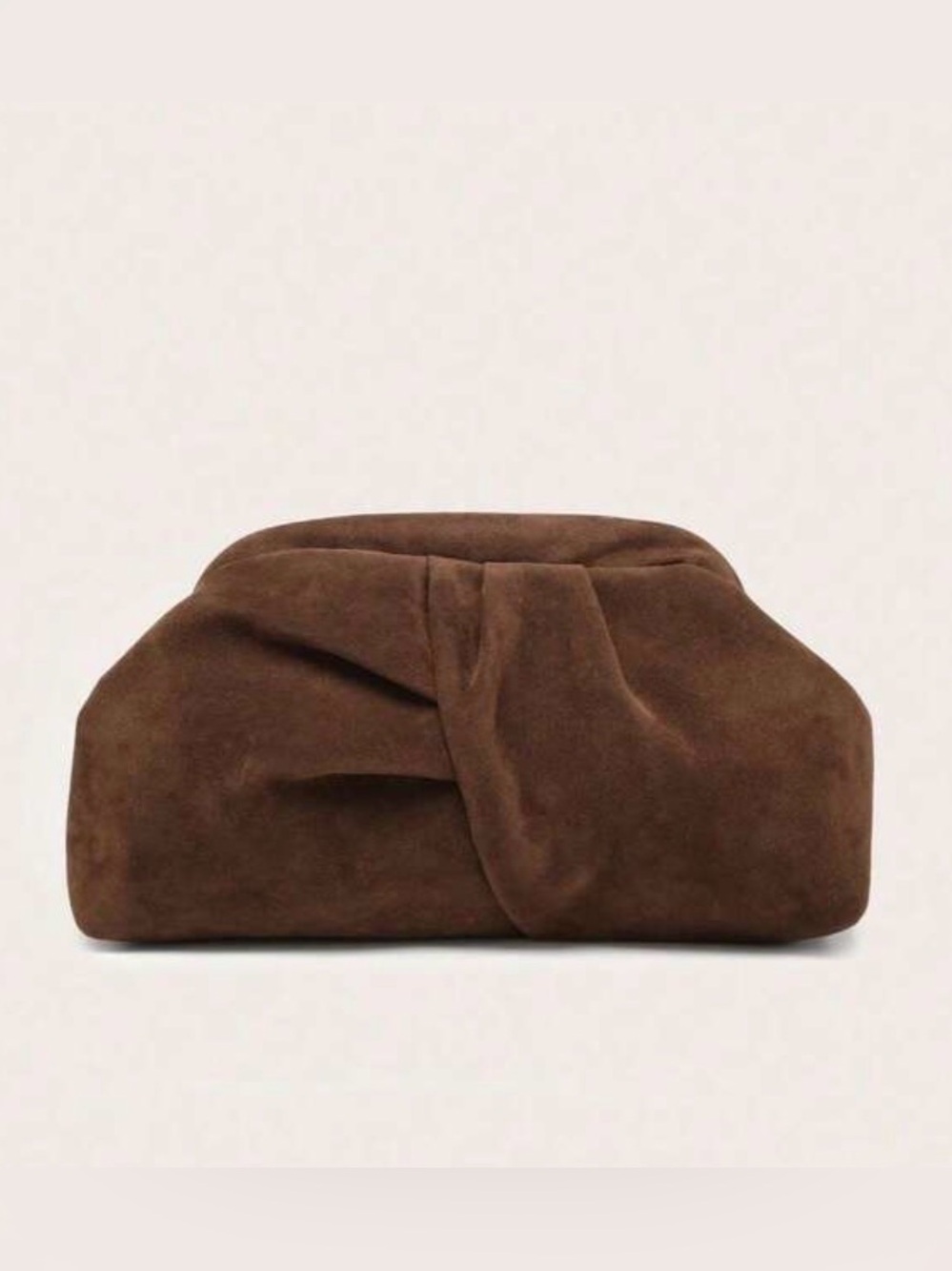 Brown Woven Clutch Bag -